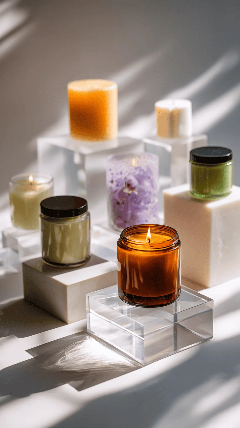 Hand-poured lavender candle with dried lavender buds