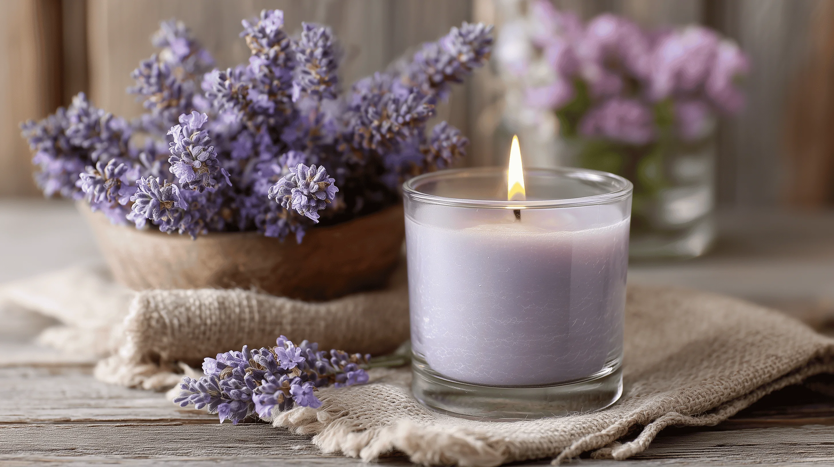 Selection of colorful beeswax candles